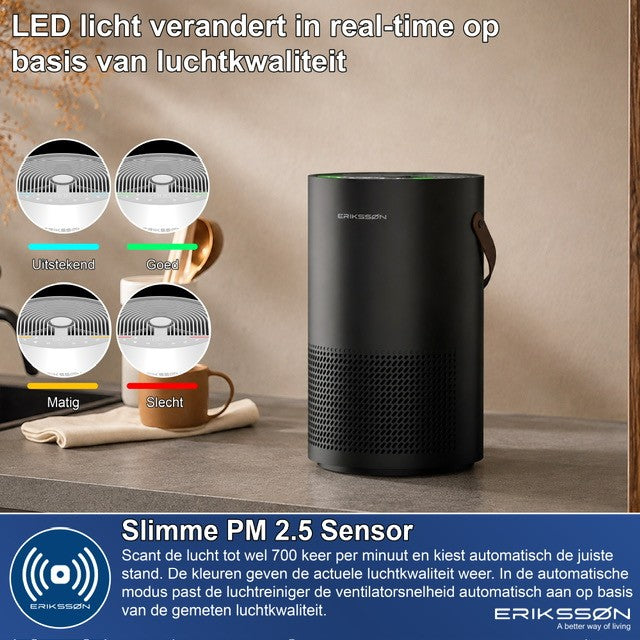 Luchtreiniger Air Pure Pro - 397 m3/u- Zwart