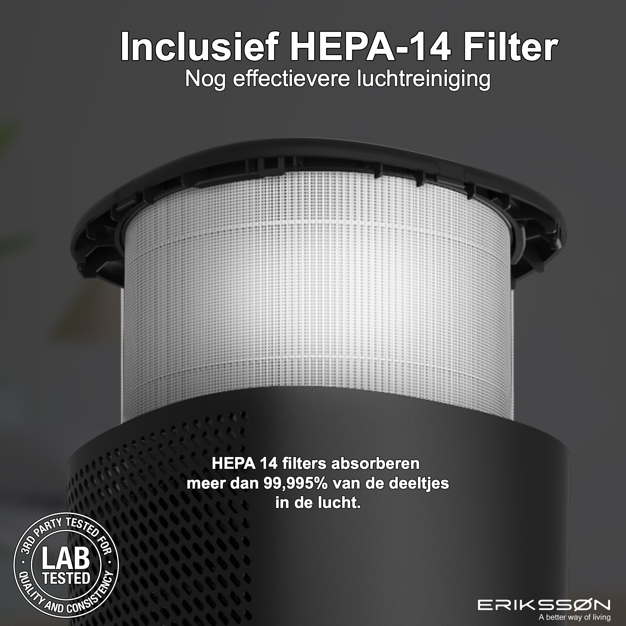 Erikssøn Hepa-Filter voor Luchtreiniger Elite - Erikssøn