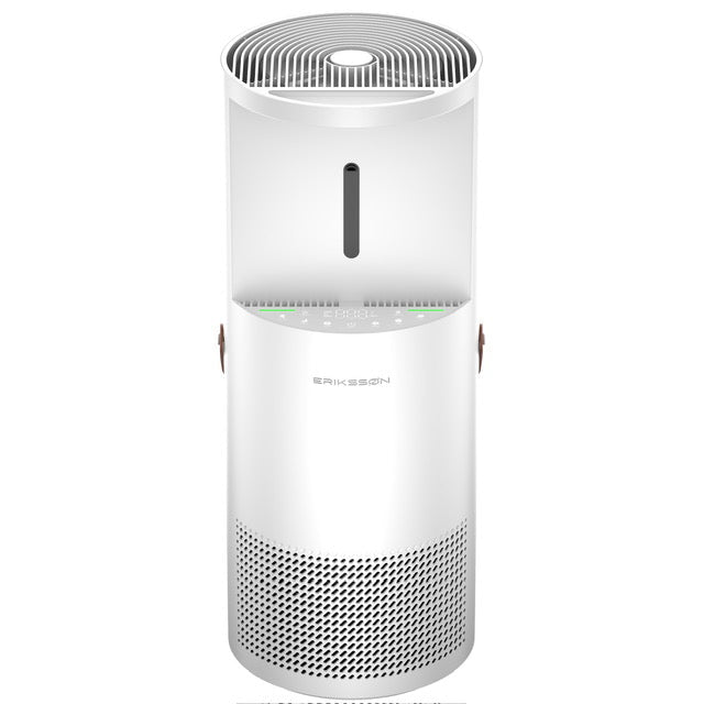 Erikssøn Purificateur d'air Air Pure Pro - Humidificateur combiné - 397 m3/h - Blanc