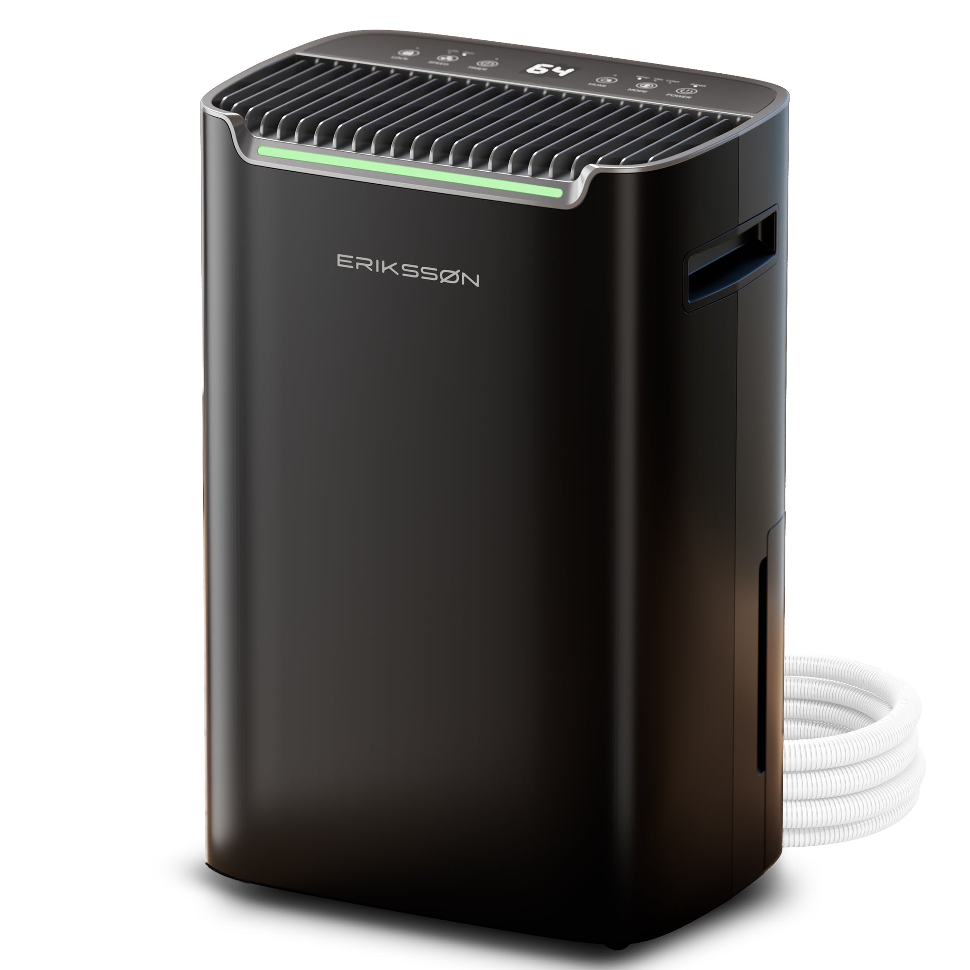 Erikssøn Luchtontvochtiger Dry Pro Plus - Ontvochtigt Tot 20 Liter Per Dag - Was - droog Functie - Zwart - Erikssøn